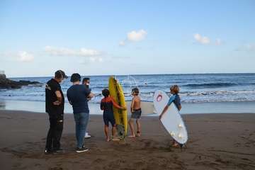 Grabación del reportaje del programa Buenas Tardes Canarias/TA.
